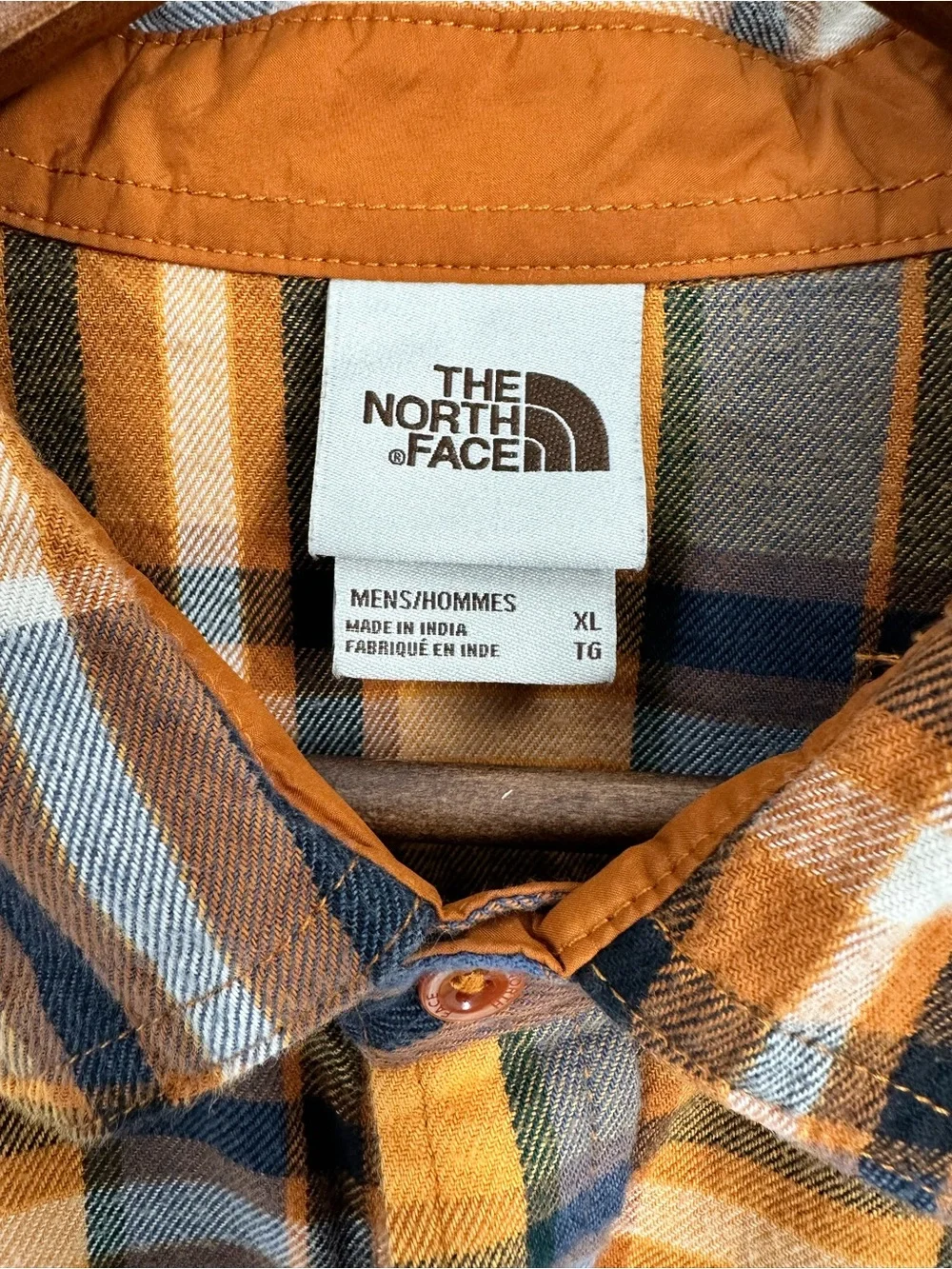 THE NORTH FACE Men Classic Plaid Arroyo Lightweight Flannel Button Down Shirt XL